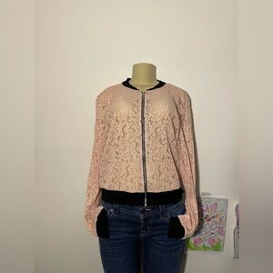 Women's Pink Lace Jacket